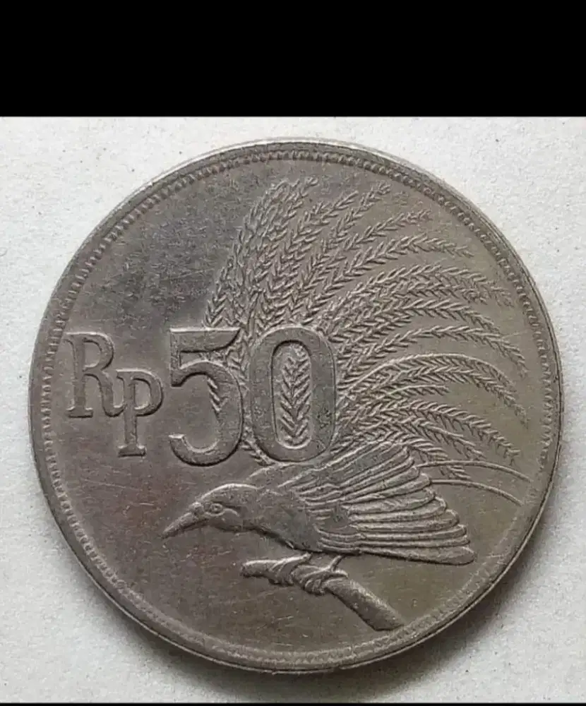 Uang logam Rp.50 Cendrawasih