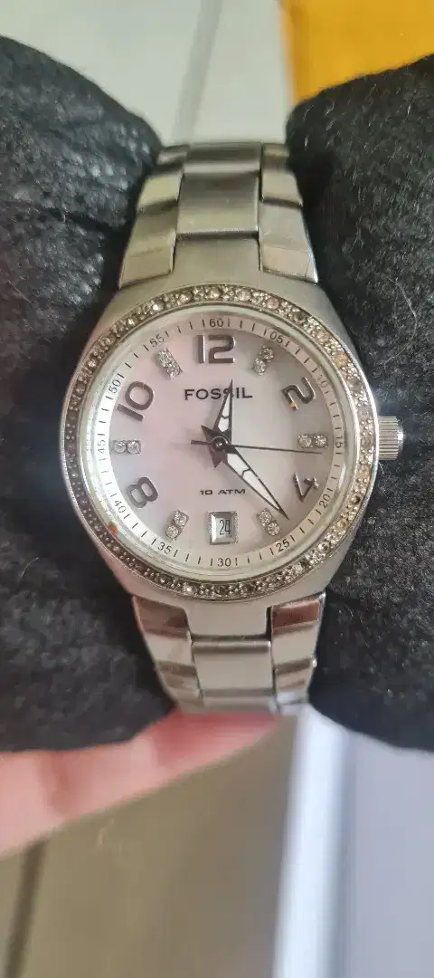 *Nett/ No Nego* Jam tangan original/ authentic FossiL Rantai silver