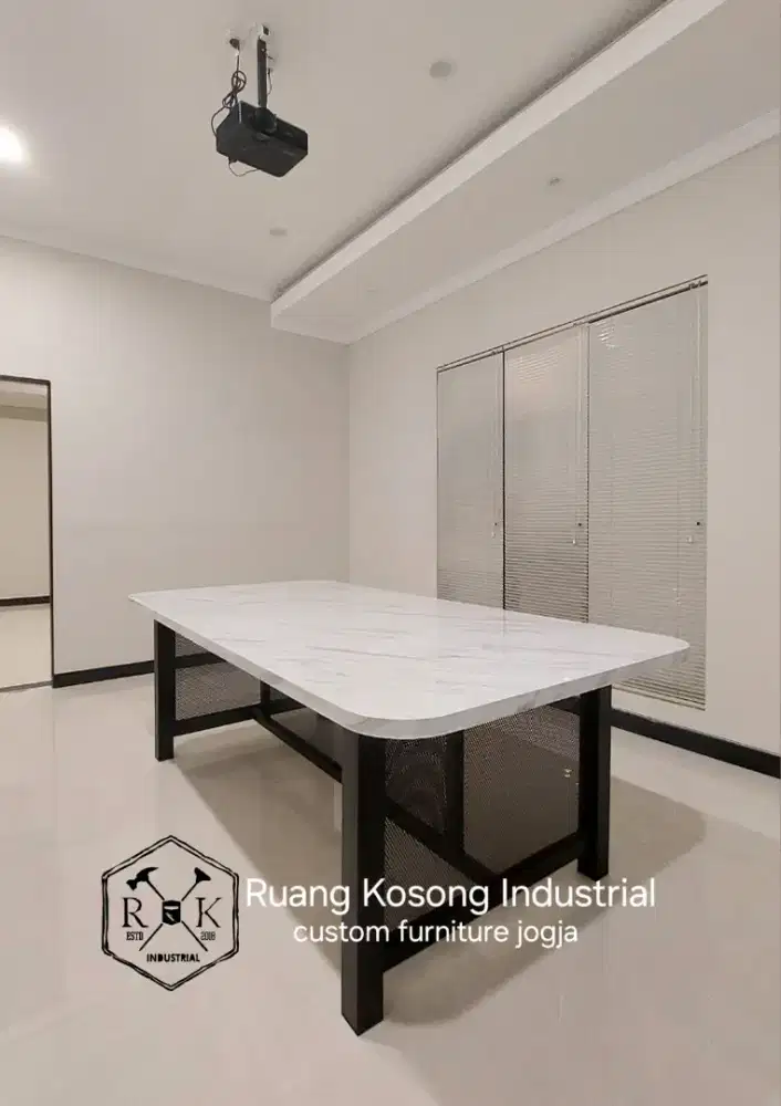 MEJA RAPAT RANGKA BESI 240x120x80cm