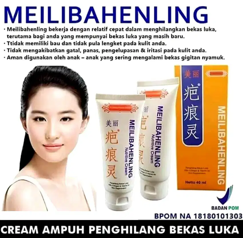 MEILIBAHENLING NUTRITIVE CREAM BPOM ORIGINAL / PENGHILANG BEKAS LUKA