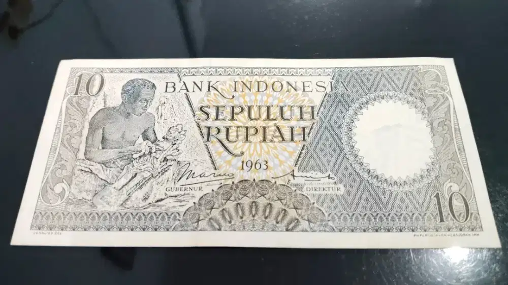 JUAL MURAH & NEGO . UANG KUNO 10 RUPIAH THN 1963