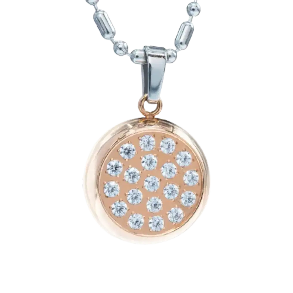 Kalung Kesehatan Rose Gold batu germanium 100% Original MCI