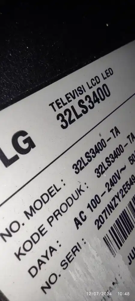 TV LG 32LS3400 Minus