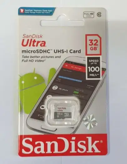 Micro SD Sandisk 32GB/ 100 Mbps