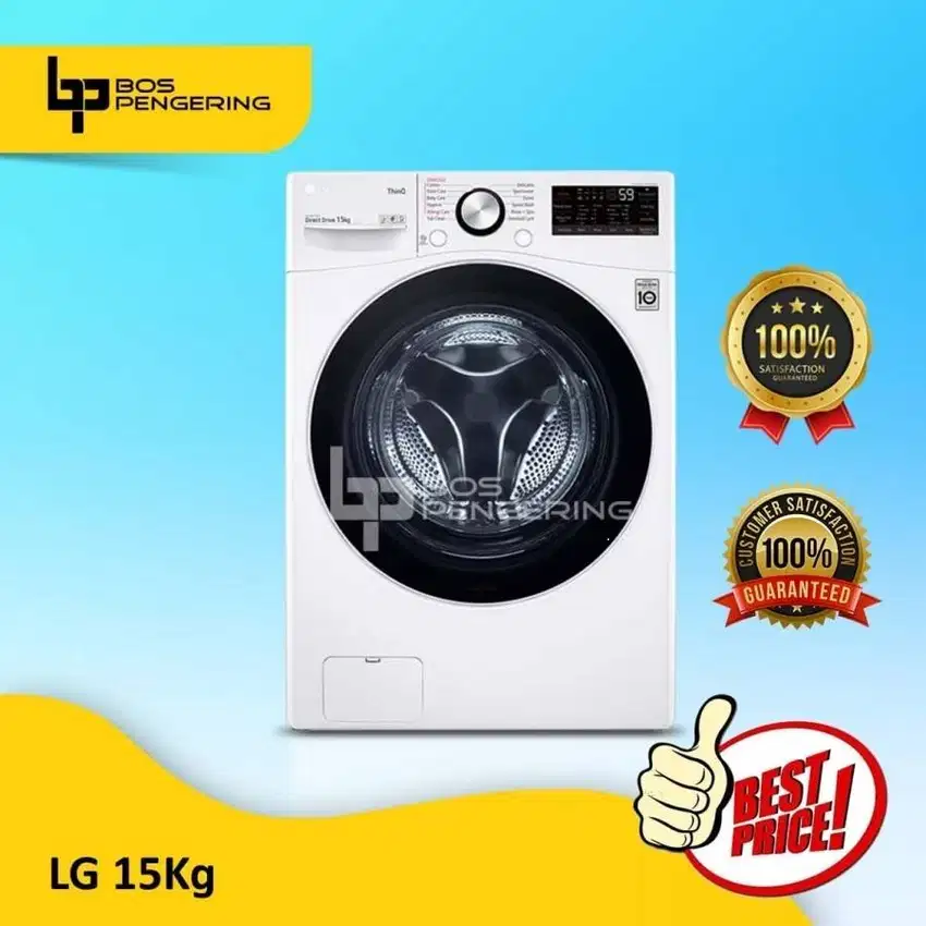 Mesin Cuci LG 15 kg, Front Loading AI DD F2515STGW