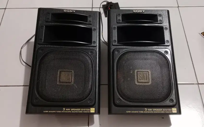 speaker vintage sony 3way woofer/horn/tweeter