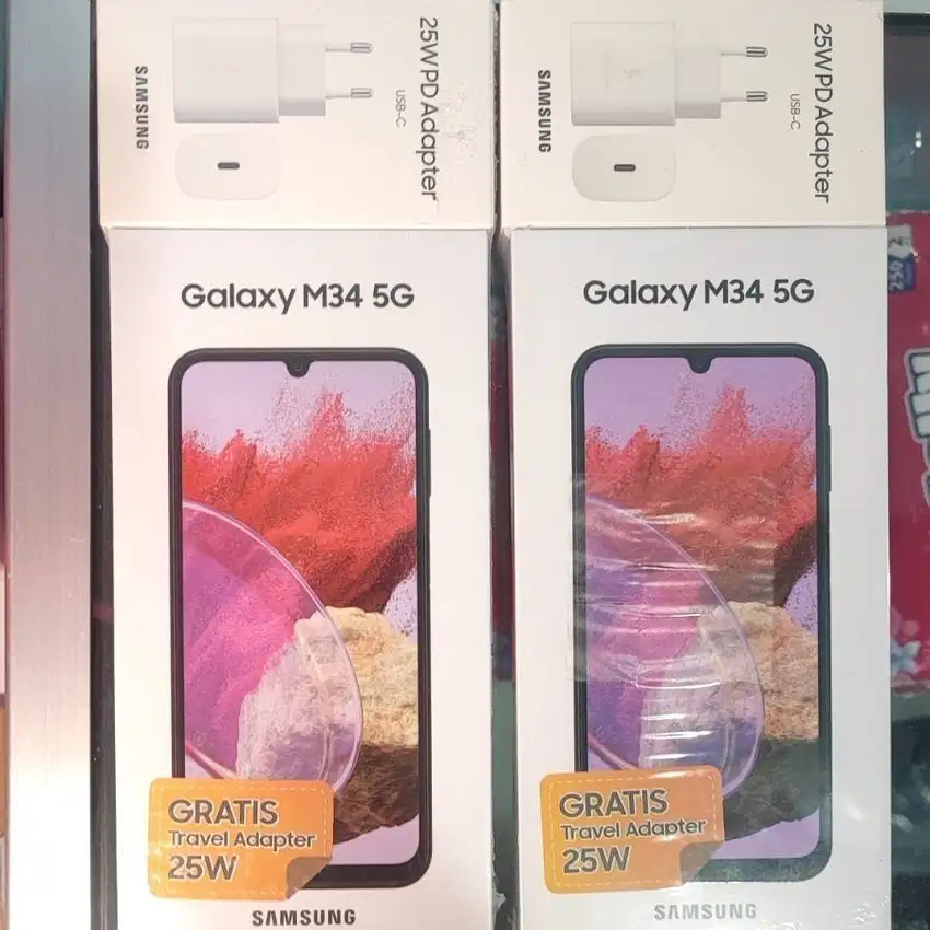 Samsung Galaxy M34 5G 8/128 + Adapter 25W Garansi Resmi Baru Dan Segel