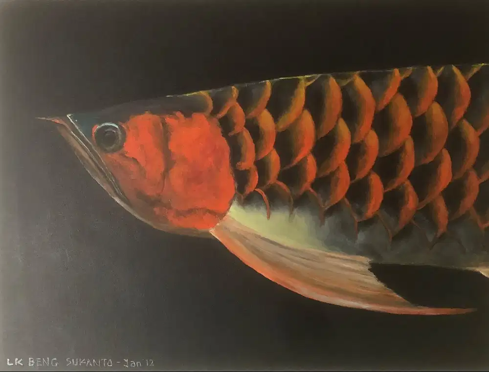 Lukisan Ikan Arwana