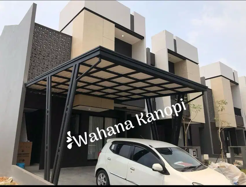 Kanopi Alderon Pakai Lis samping kiri kanan
