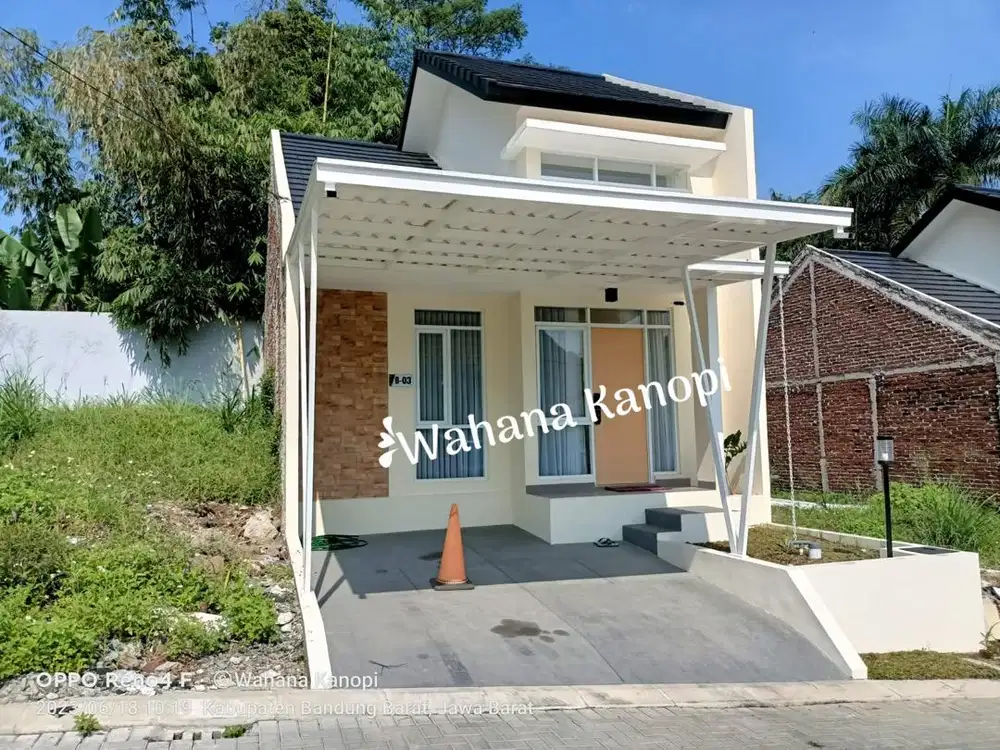 Kanopi Alderon Berongga Pakai Talang tekuk