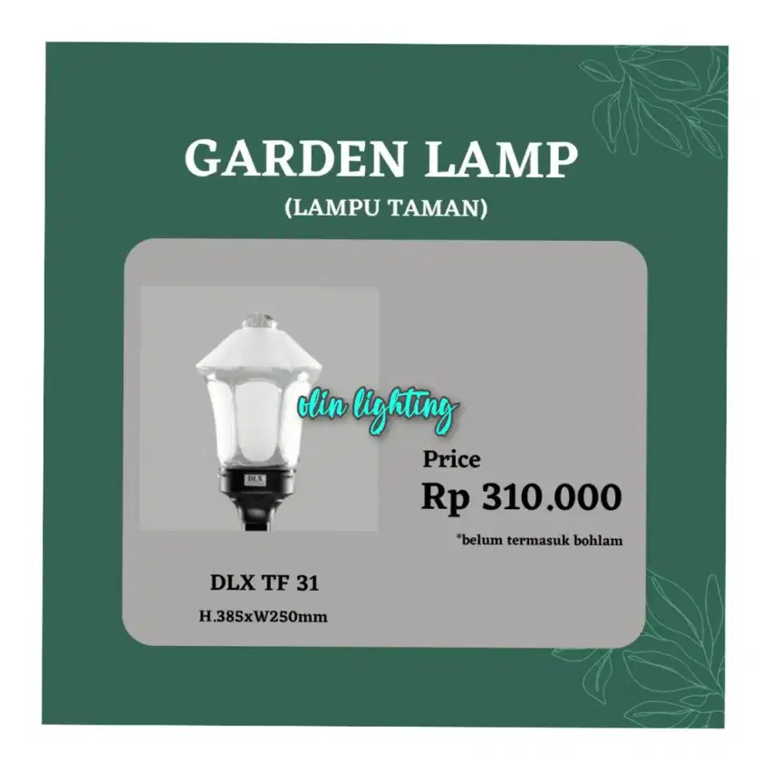 lampu taman pilar