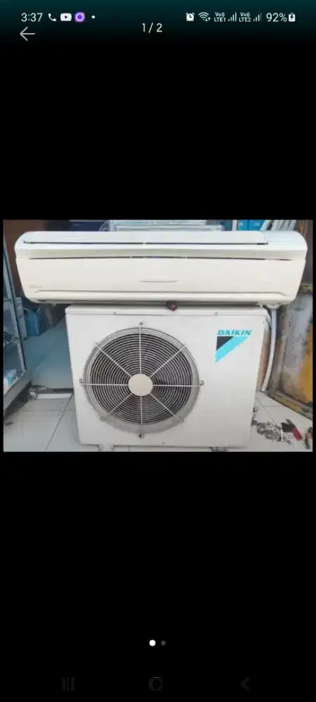 Sedia AC split Daikin 1pk type 25BXV14 beli dr baru msh orisinil