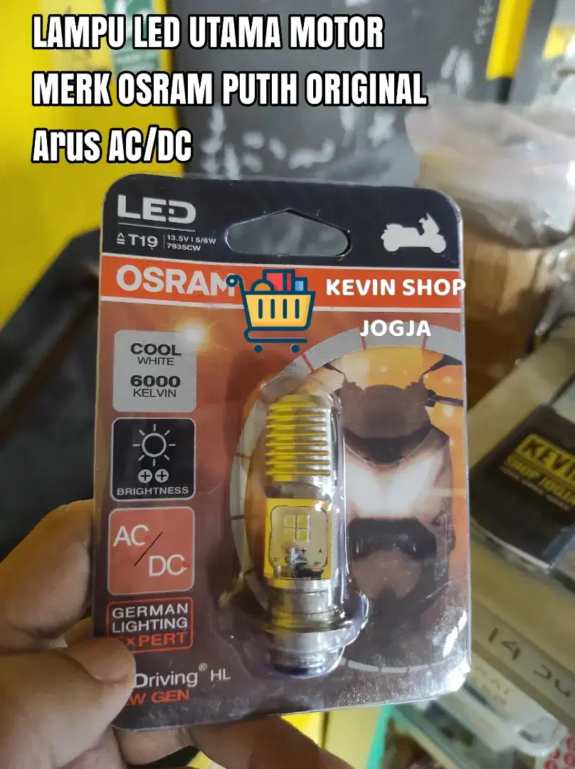 Lampu LED putih terang motor all matic osram ac dc