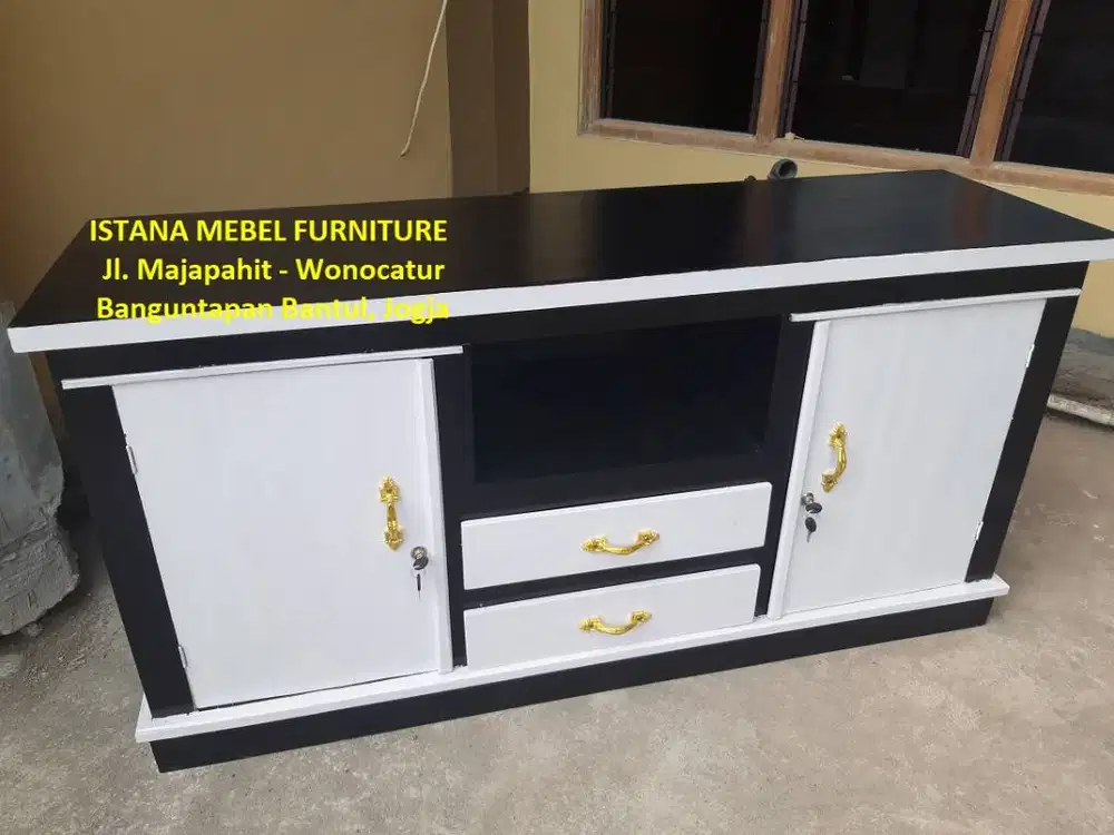 Almari Lemari Meja Bifet Bufet Buffet Rak TV Televisi Akuarium Kayu #1