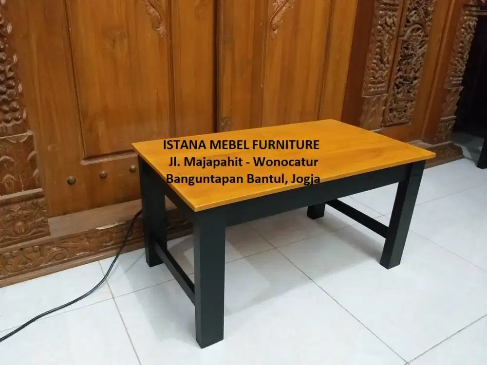 Meja Laptop Komputer Belajar Tulis Kos Kost Pendek Lesehan Kayu (kas)