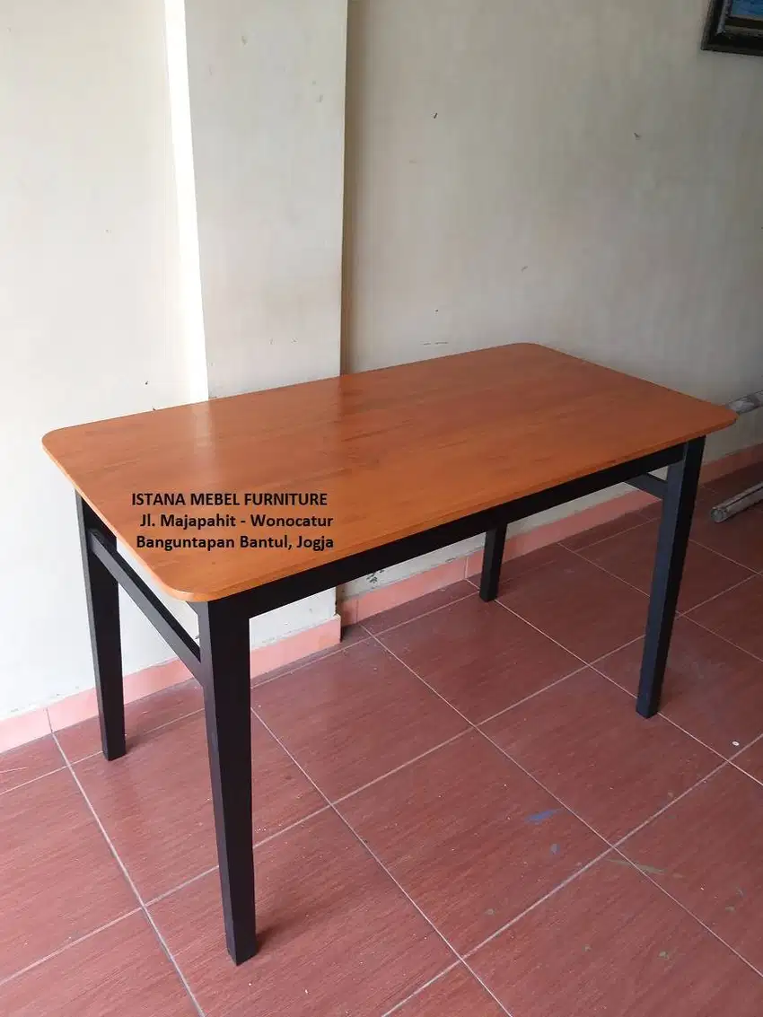 Meja Kerja Kantor Komputer Tulis Belajar Kost Kekinian Kayu Mahoni #KS