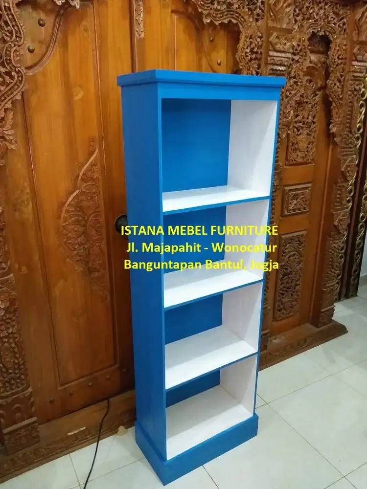 Lemari Almari Rak Sepatu Buku Kotak Susun Tingkat 4 Serbaguna Kayu #KS