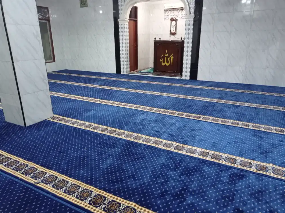 Karpet Turki Blue Mosque Biru Bintik