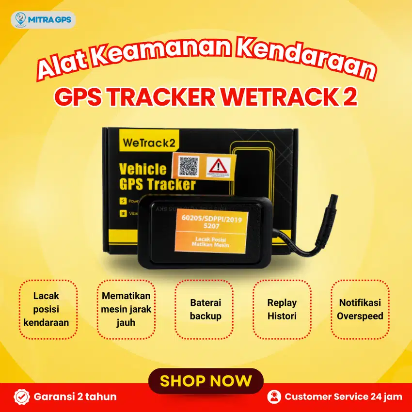 GPS TRACKER WETRACK 2 - ALAT PELACAK KENDARAAN