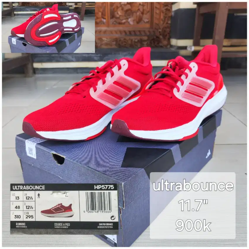 Sepatu adidas ultrabounce uk 12.5 baru original