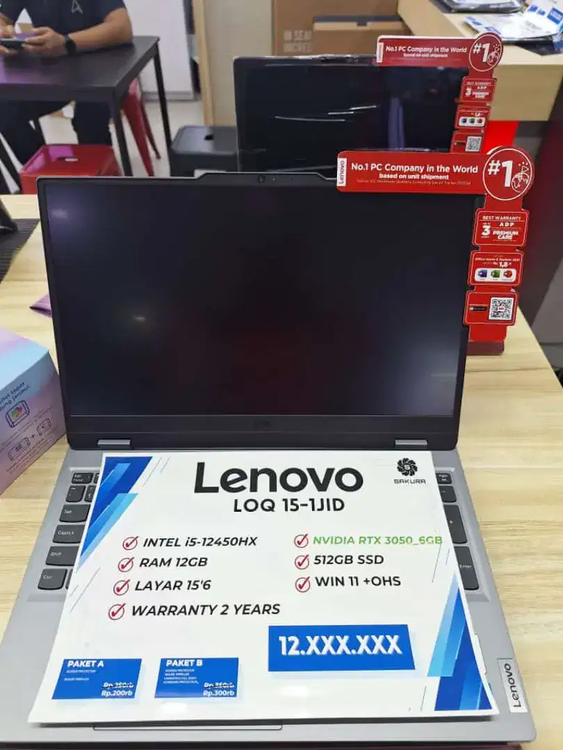 Kredit laptop Lenovo LOQ 15-1JID bunga 0% homecredit