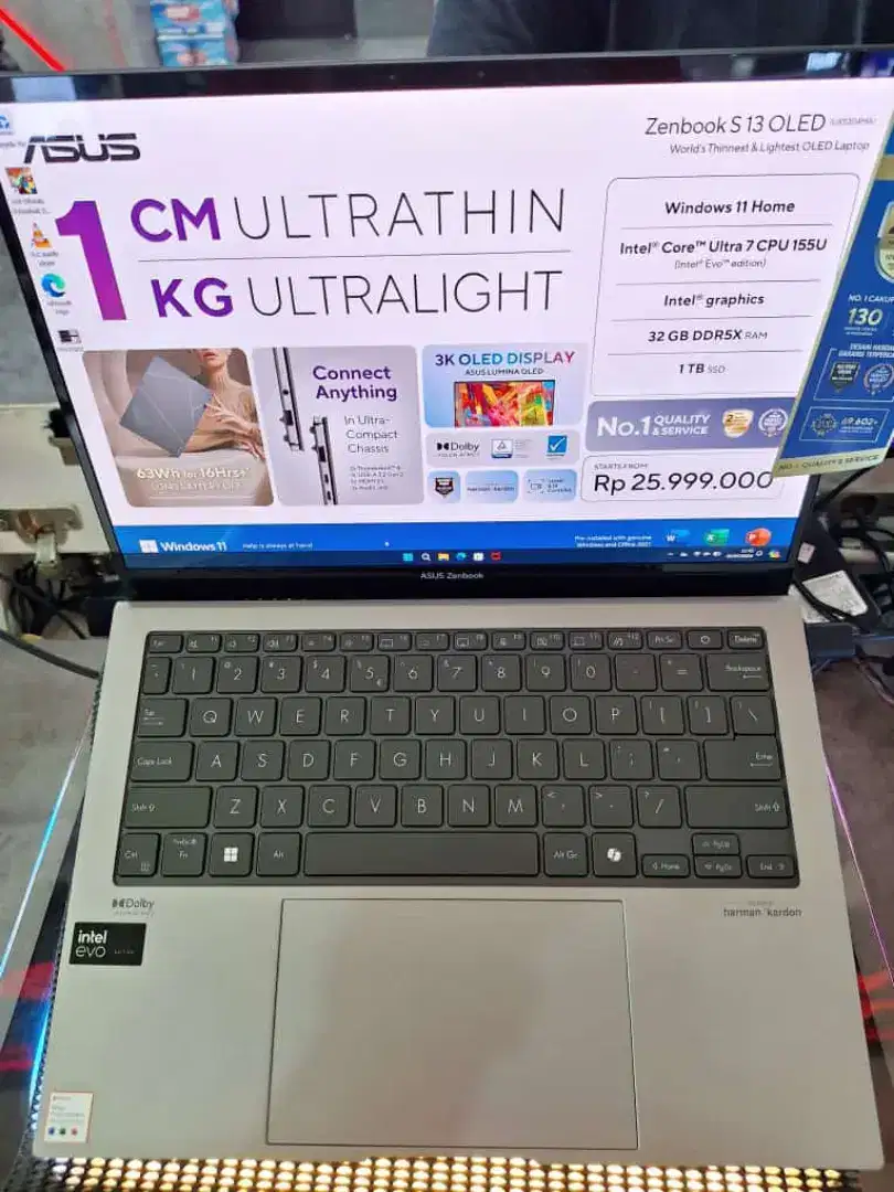 Kredit Laptop Asus Zenbook S13 bunga 0% homecredit