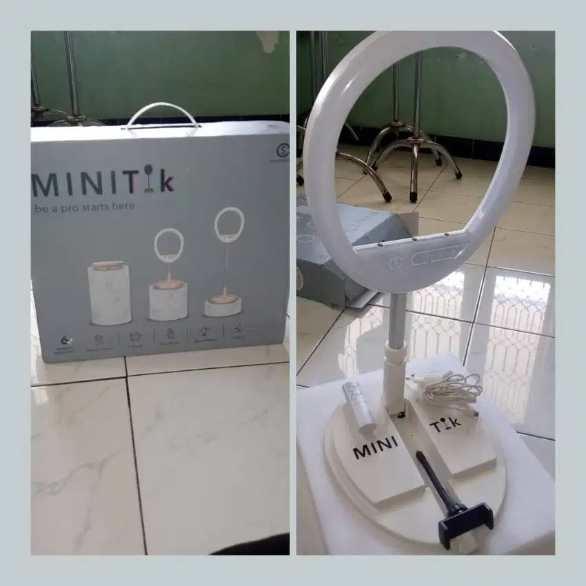 Led Lighting Lampu RingLight Latour dan Minitix Lengkap