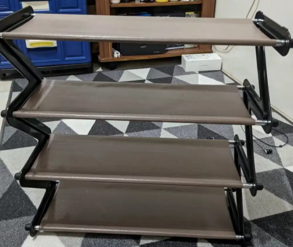 Rak Sepatu/Rak Serbaguna 4tingkat Model Zigzag Uk.47x19x46cm (BARU)