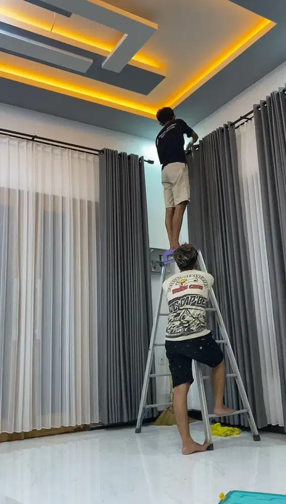 gorden minimalis blackout gordyn polos korden rumah import