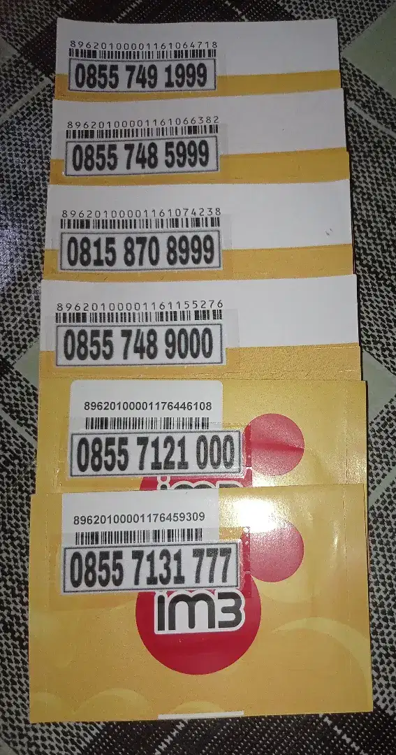 Nomor cantik kartu Perdana Im3 angka 11 digit Ekor triple hoki