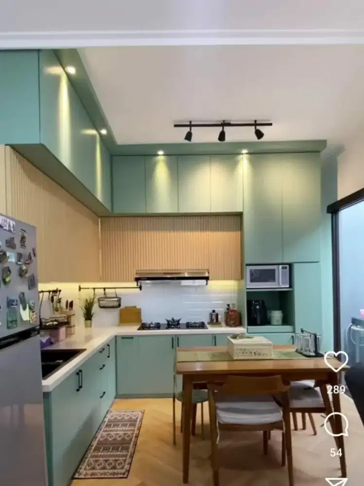 Kitchen set bhn PVC Custom - Warna Bebas