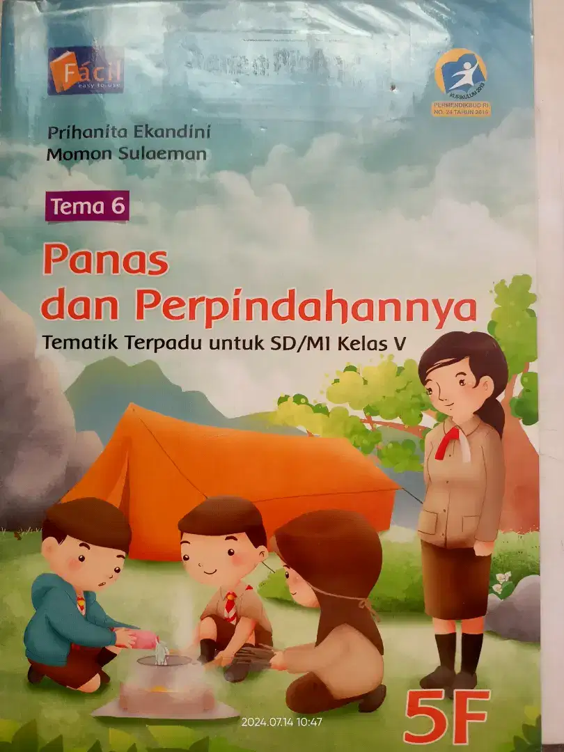 Buku pelajaran Tematik 5F