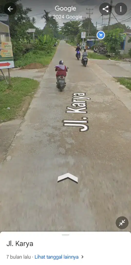Tanah tepi jalan karya haruna kotabaru ( luas 9880 m2 )