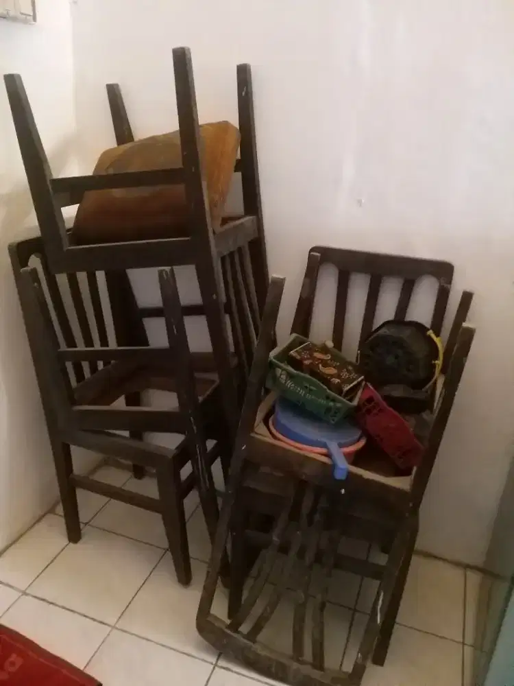 Dijual 6 Rangka Kursi Makan dr kayu Jati