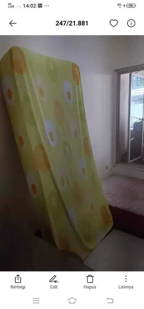 Kasur spring bed Airland 200x90x25,kondisi bagus