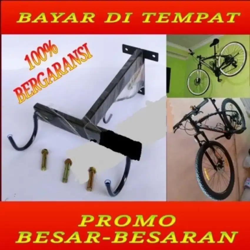 gantungan sepeda di tembok bracket