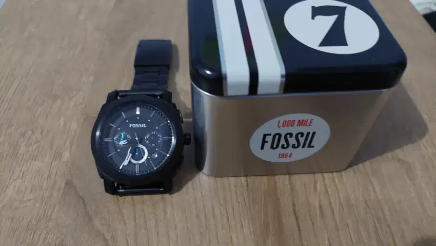 Jam tangan fossil fs4552 stainless steel black