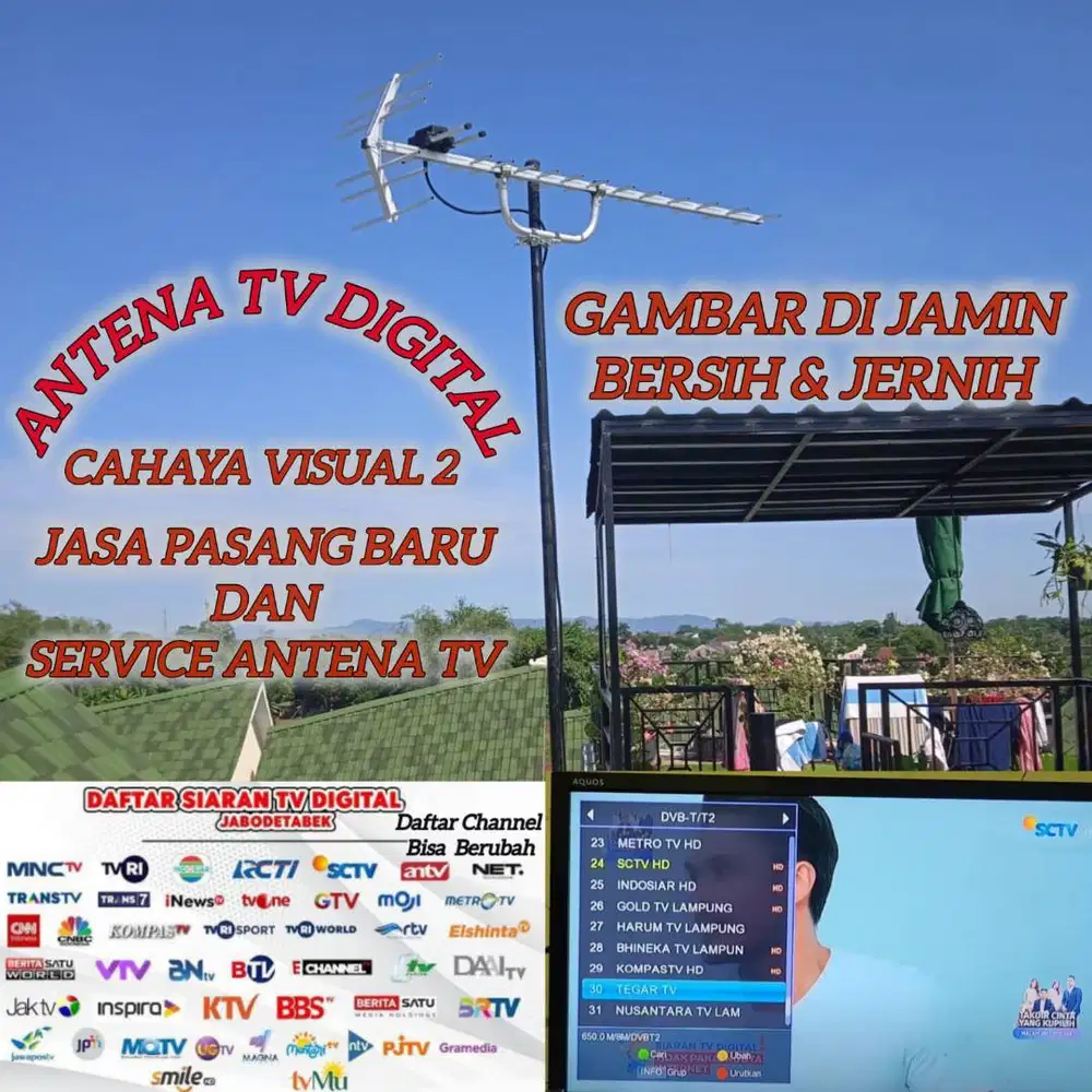 Toko Pemasangan Antena Tv Digital Pancoran Mas - Depok