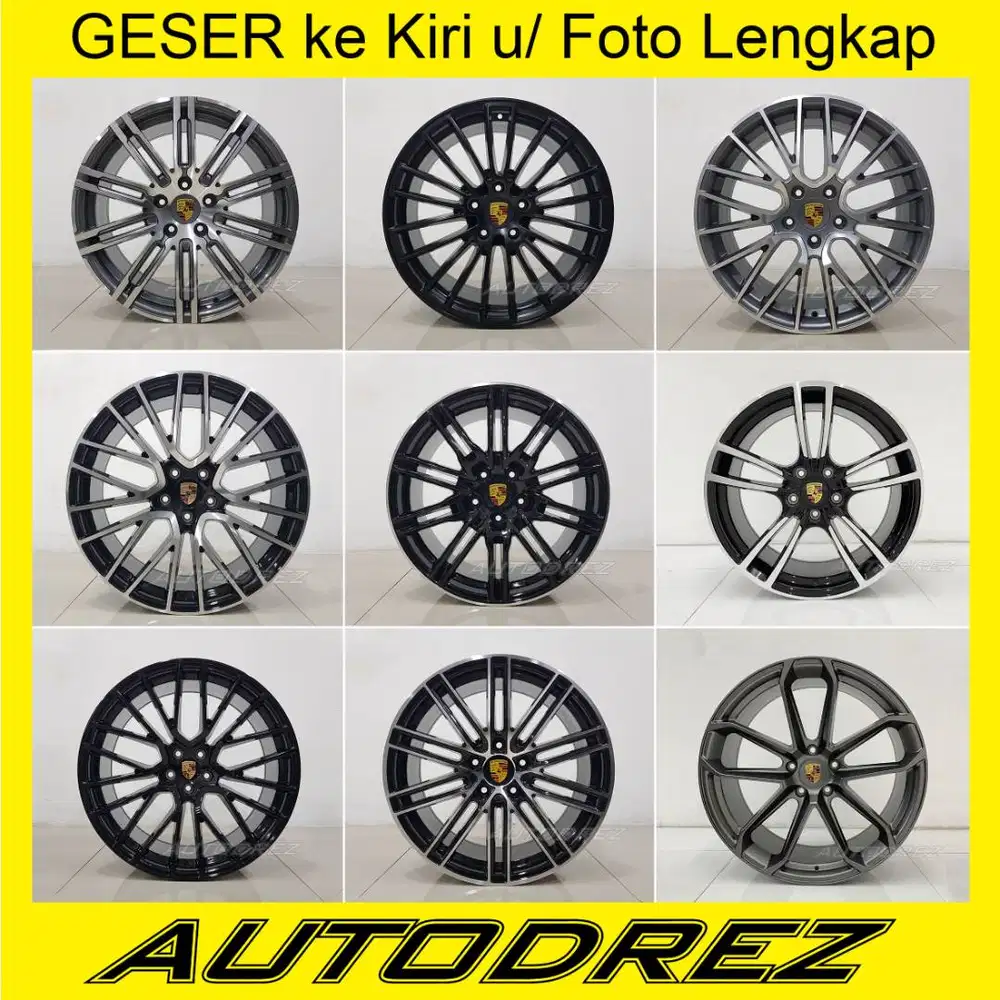 Velg Porsche Ring 19 20 21 22 R19 R20 R21 R22 PCD 5x130 B