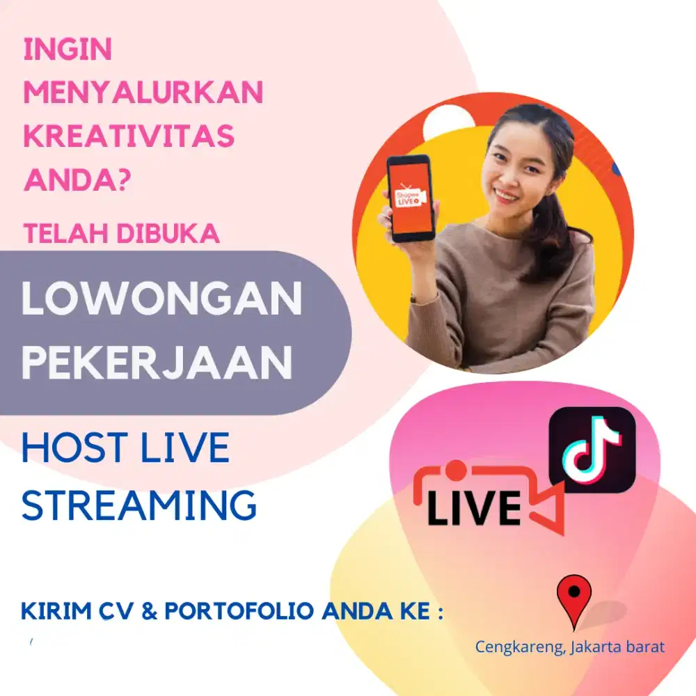 LOWONGAN HOST LIVE SHOPPING