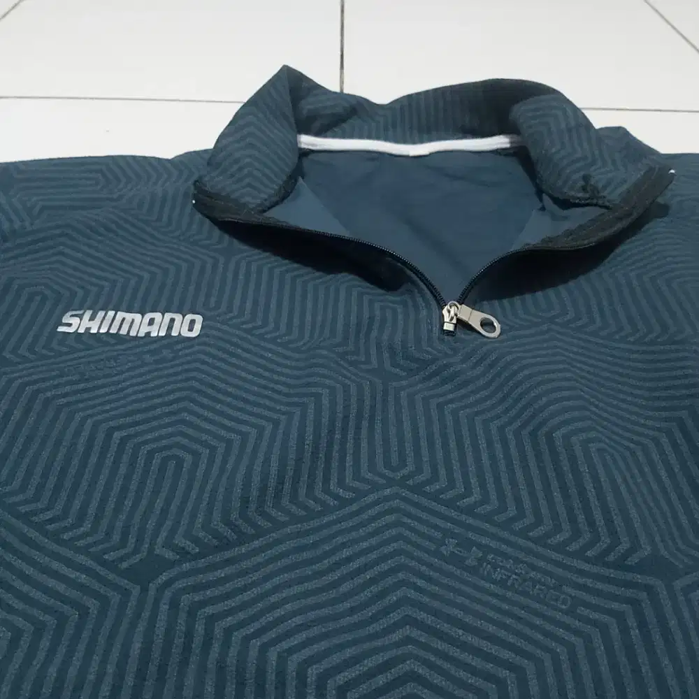 Terjual - Promo Kaos Jersey Sepeda Shimano by Under Armor kondisi 95%