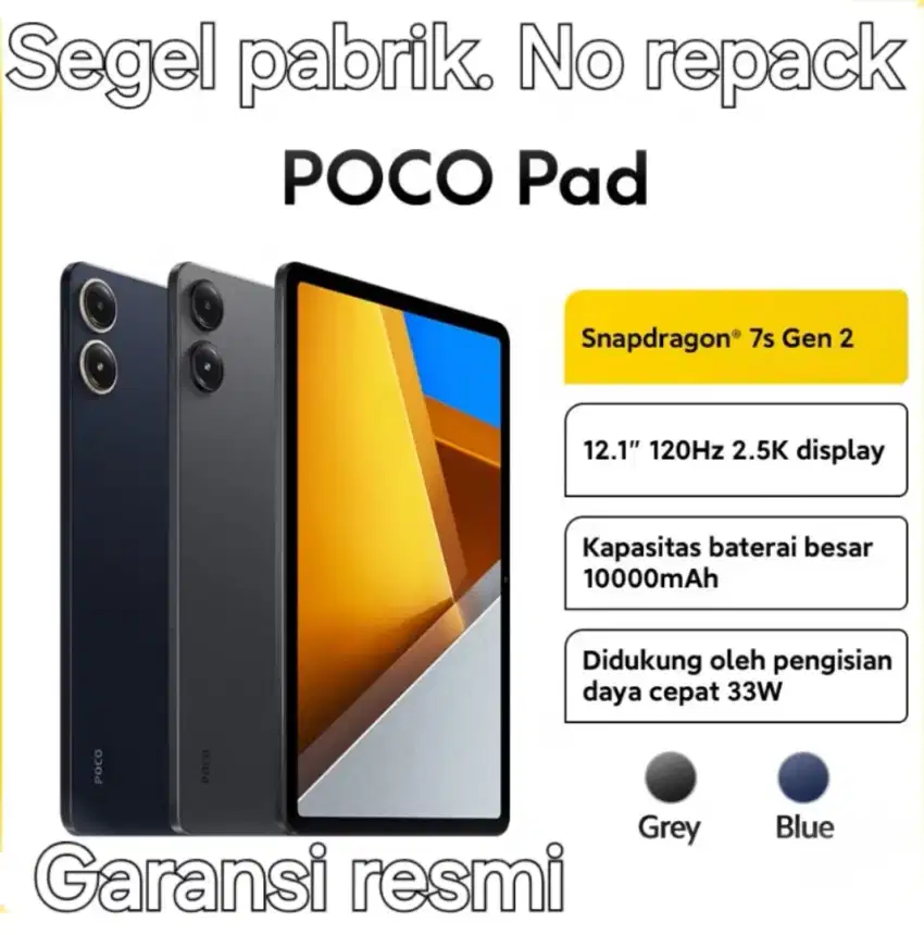 Poco pad 8/256. Baru. Segel pabrik. Garansi resmi 15 bulan