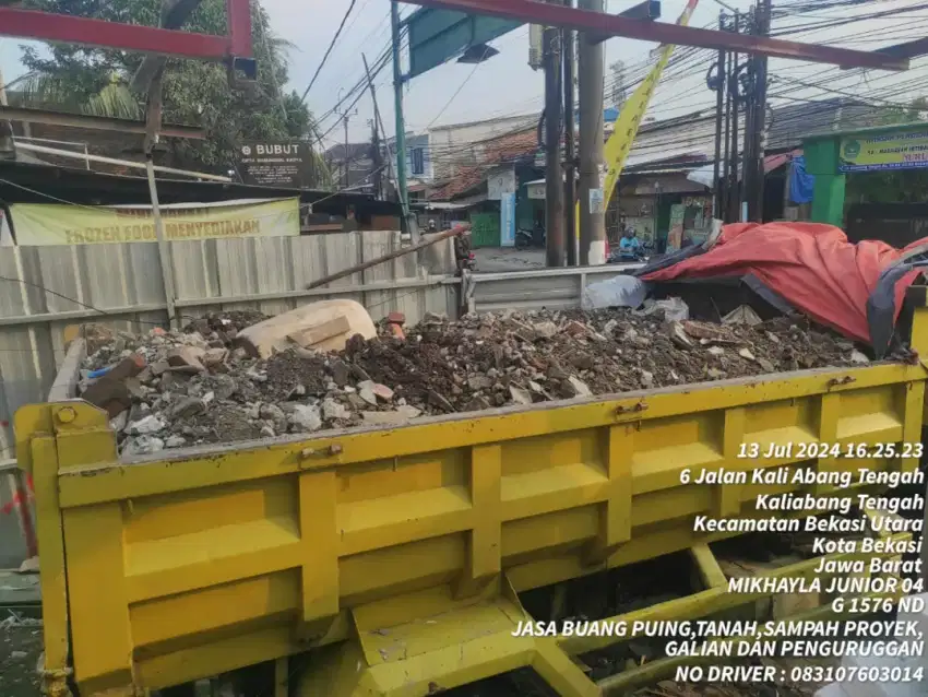 Jasa buang puing & sampah proyek