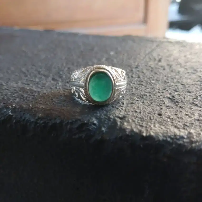 Cincin Natural Hijau Lumut