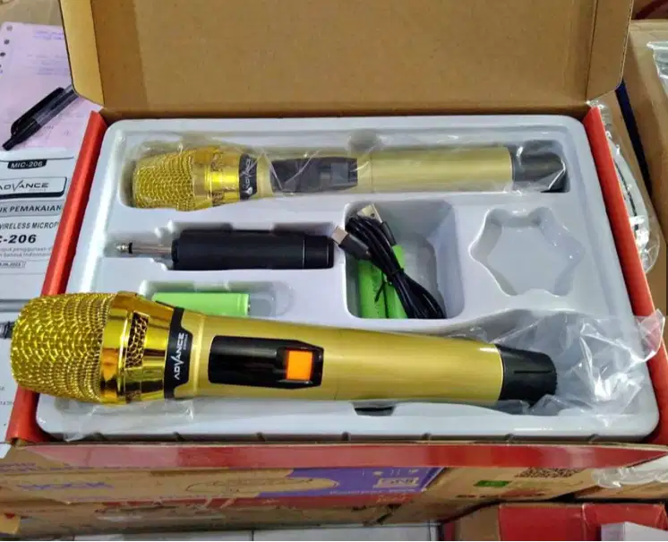 MIC-206 Double Digital Mic Wireless Microphone Bisa Di Cas | Profesion