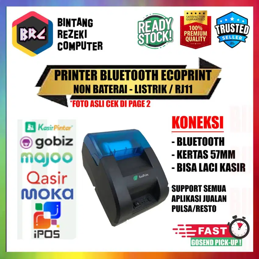 Printer Bluetooth Kasir Thermal RJ11 57mm 58mm BARU