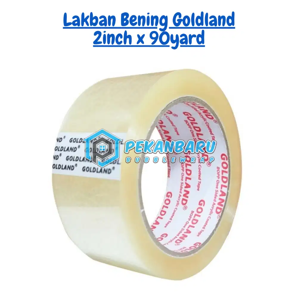 Lakban Goldland Bening & Cokelat di Pekanbaru Riau