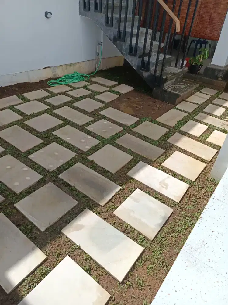 Setapak pijakan, batu setapak, rumput taman, rumput setapak, jual