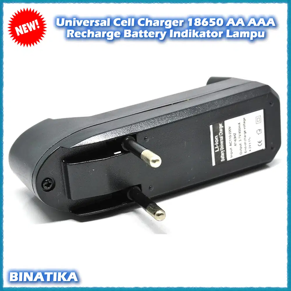Universal Cell Charger 18650 AA - AAA Recharge Battery Indikator Lampu