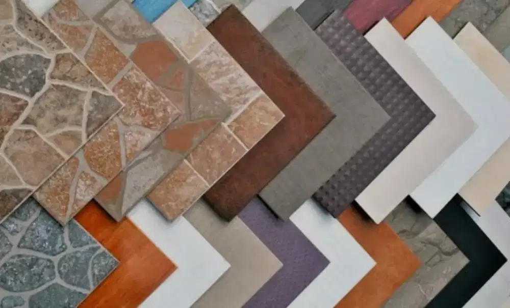 Dijual sisa stok campur keramik dan granit berbagai ukuran
